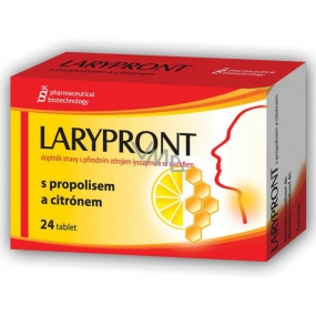 Favea Larypront with propolis and lemon orodispersible tablets to calm the neck 24 tablets