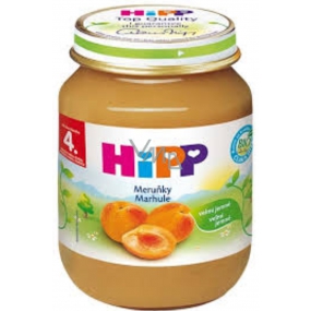 Hipp Fruit Organic Apricots fruit side dish, reduced lactose content and no added sugar for children 125 g
