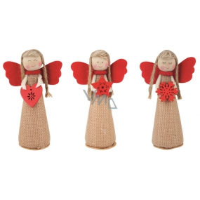 Jute angel standing 13 cm 1 piece