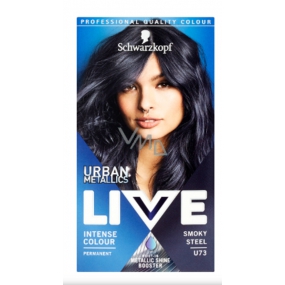 Schwarzkopf Live Urban Metallics Hair Color U73 Smoky Steel