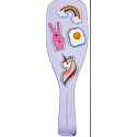 Tangle Teezer Wet Detangler Professional wet hair brush with Damson Pick 'n' Stick stickers