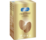 Durex Real Feel non-latex condom for a natural skin-to-skin feel, nominal width: 56 mm 16 pieces