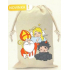 Nekupto Fabric Bag for St. Nicholas, Devil, Angel white 220 x 320 mm