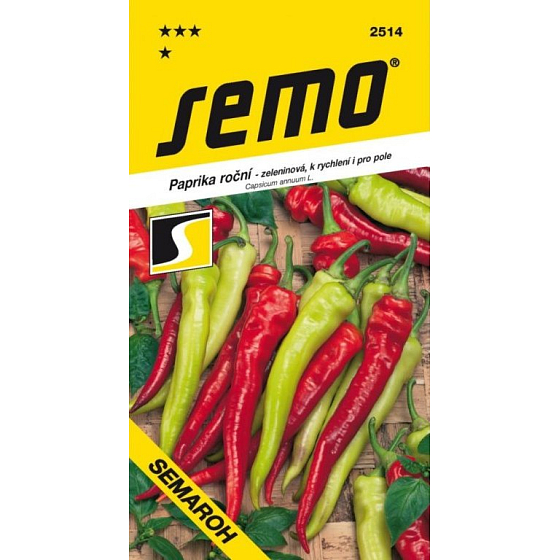 Semo Annual Vegetable Pepper, for Forcing and Field Semaroh 0.6 g