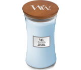 WoodWick Seaside Neroli - Coastal neroli scented candle with wooden wick and lid glass large 609 g