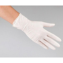 Maxter Hygienic Disposable Latex Hypoallergenic Powdered Gloves, Size L, Box of 100 Pieces