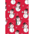 Ditipo Gift wrapping paper 70 x 200 cm Red snowmen