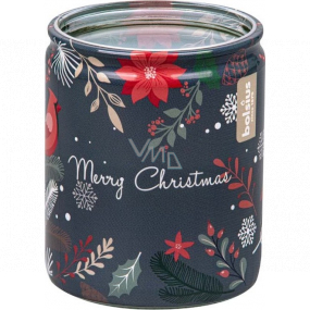 Bolsius Magic Christmas black scented candle in glass 68 x 80 cm, burning time 23 hours