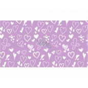 Apli Gift wrapping paper 70 x 200 cm Nordik Fun Pastel purple - hearts