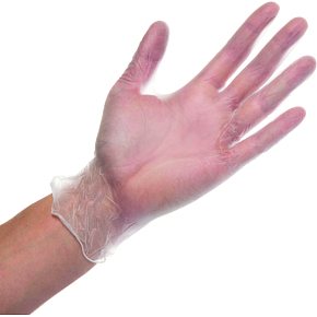Dona Vinyldona powder-free vinyl gloves, size L 100 pcs in box