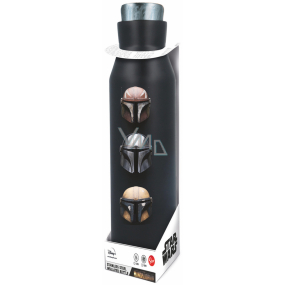 Epee Merch Star Wars Mandalorian stainless steel thermo bottle black 580 ml