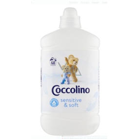 Coccolino White Sensitive concentrated fabric softener for babies 68 washes 1,7 l