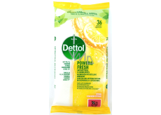 Dettol Power & Fresh Citron Antibacterial surface wipes 36 pcs