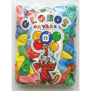 Globos inflatable ball 23/80cm, 100 pcs