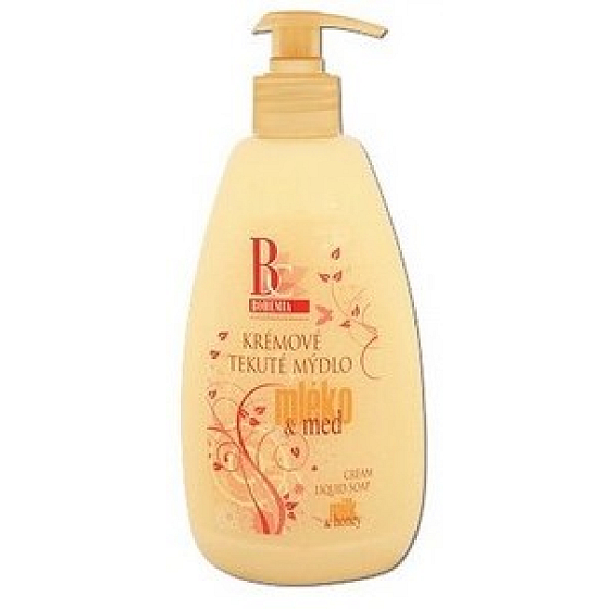 Bohemia Gifts Honey and Goat Milk Creamy Liquid Soap Dispenser 500 ml