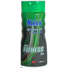 Mika Kiss Silver Fitness 2 in 1 shower gel and hair shampoo for men 300 ml