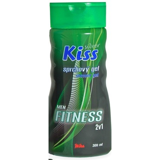 Mika Kiss Silver Fitness 2 in 1 shower gel and hair shampoo for men 300 ml