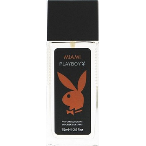 Playboy Miami perfumed deodorant glass for men 75 ml