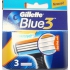 Gillette Blue 3 blades spare head for men 3 pieces