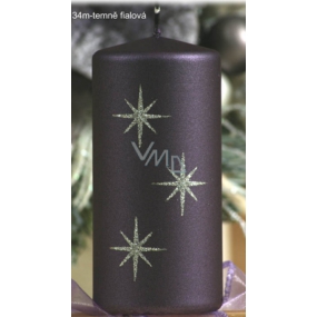 Lima Starry Sky Candle Purple Cylinder 50 x 100 mm 1 piece