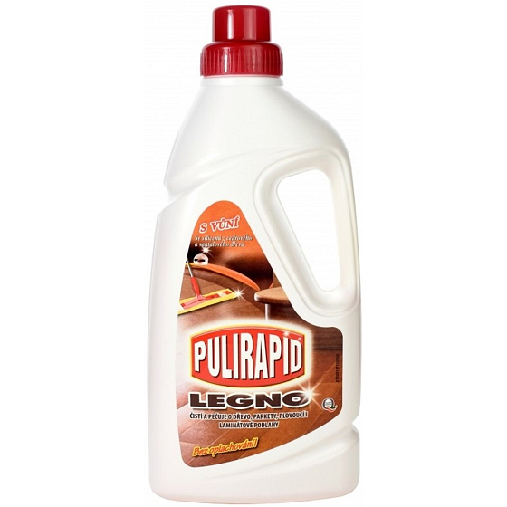 Pulirapid Legno for wood and laminate cleans and polishes and protects 1 l surfaces