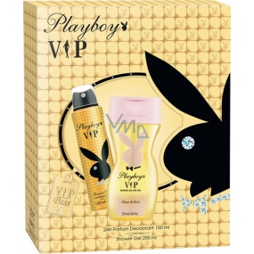 Playboy Vip for Her deodorant spray 150 ml + shower gel 250 ml, cosmetic set
