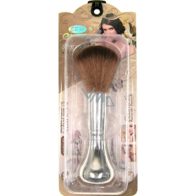 EBM Exmon Cosmetic brush with synthetic bristles for powder 30350 silver 13 cm