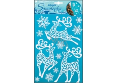 Room Decor Samolepky na zeď sobi se sněhovým efektem s glitry 26 x 18,5 cm