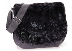 Nici Shoulder bag plush black 33 x 27 cm