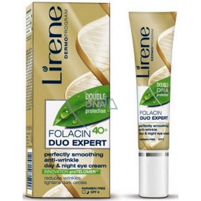 Lirene Folacin Duo Expert 40+ day / night perfectly smoothing anti-wrinkle eye cream 15 ml