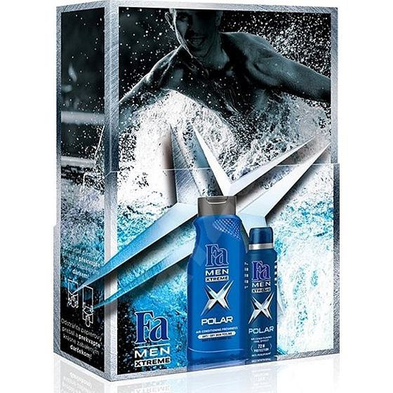 Fa Men Xtreme Polar shower gel 400 ml + antiperspirant deodorant spray 150 ml, cosmetic set