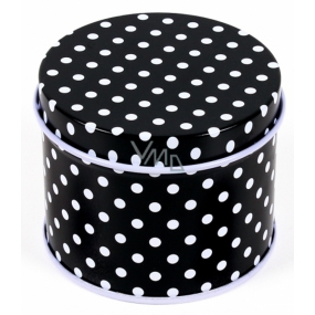 Albi Original Mini can, black with polka dots 6.3 x 5 cm