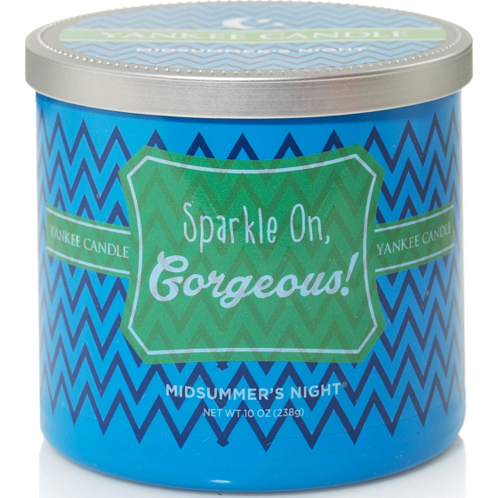 Yankee Candle Scentiments Sparkle On Gorgeous Tumbler Midsummer's Night - You Are Simply Amazing Scented Candle 283 g