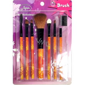 Jiajun Professional Makeup Brushes set of cosmetic brushes orange flower 7 pieces 562