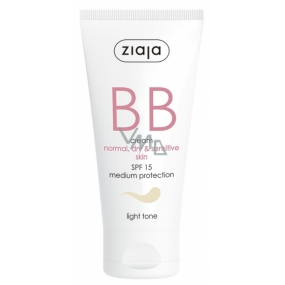 Ziaja BB SPF 15 cream for normal, dry and sensitive skin 01 Light 50 ml
