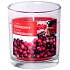 Bolsius Aromatic Lovely Cranberry - Charming Cranberry scented candle in glass 72 x 80 mm 320 g burning time 39 hours