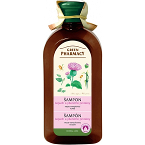 Green Pharmacy Hair Loss Shampoo with Burdock and Wheat 350 ml