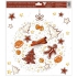 Window foil without glue 30 x 33.5 cm gingerbread flask