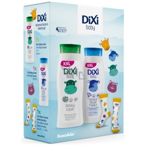 Dixi Baby 2 in 1 bath 400 ml + body lotion 400 ml + socks for children, cosmetic set