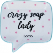 Bomb Cosmetics Crazy Soap Lady Soap Dish Ceramic soap dish 12.5 x 12.5 cm