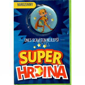 Nekupto Birthday Card Super Hero 115 x 170 mm 3533 K