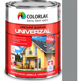 Colorlak Univerzal SU2013 synthetic glossy top coat Aluminum 0.6 l