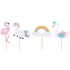 Felt decoration pick 8 cm + skewer 1 piece various types