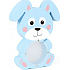 Albi Treasure chest wooden animal Rabbit blue 22 x 5 x max 22 cm