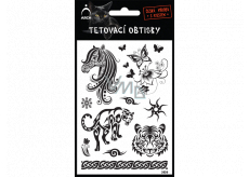Arch Tattoo Decals Black Horse Head 9.5 x 14 cm