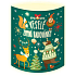 Nekupto Lighted lantern Merry winter fun with animals 13,7 x 20 x 5 cm