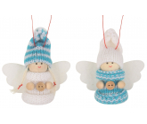 Angel in knitted hat 7 cm mix of motifs