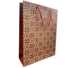 Nekupto Gift kraft bag 37 x 28 x 10 cm Red pattern
