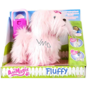 EP Line Fluffy Animagic dog with light-up leash, recommended age 3+