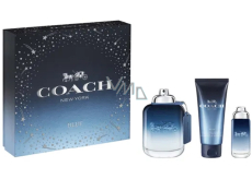 Coach Blue toaletní voda pro muže 100 ml + toaletní voda pro muže 15 ml + sprchový gel pro muže 100 ml, dárková sada pro muže